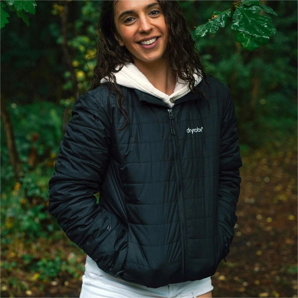 2026 Dryrobe Womens Mid Layer Packable Jacket W100-JCKT - Black
